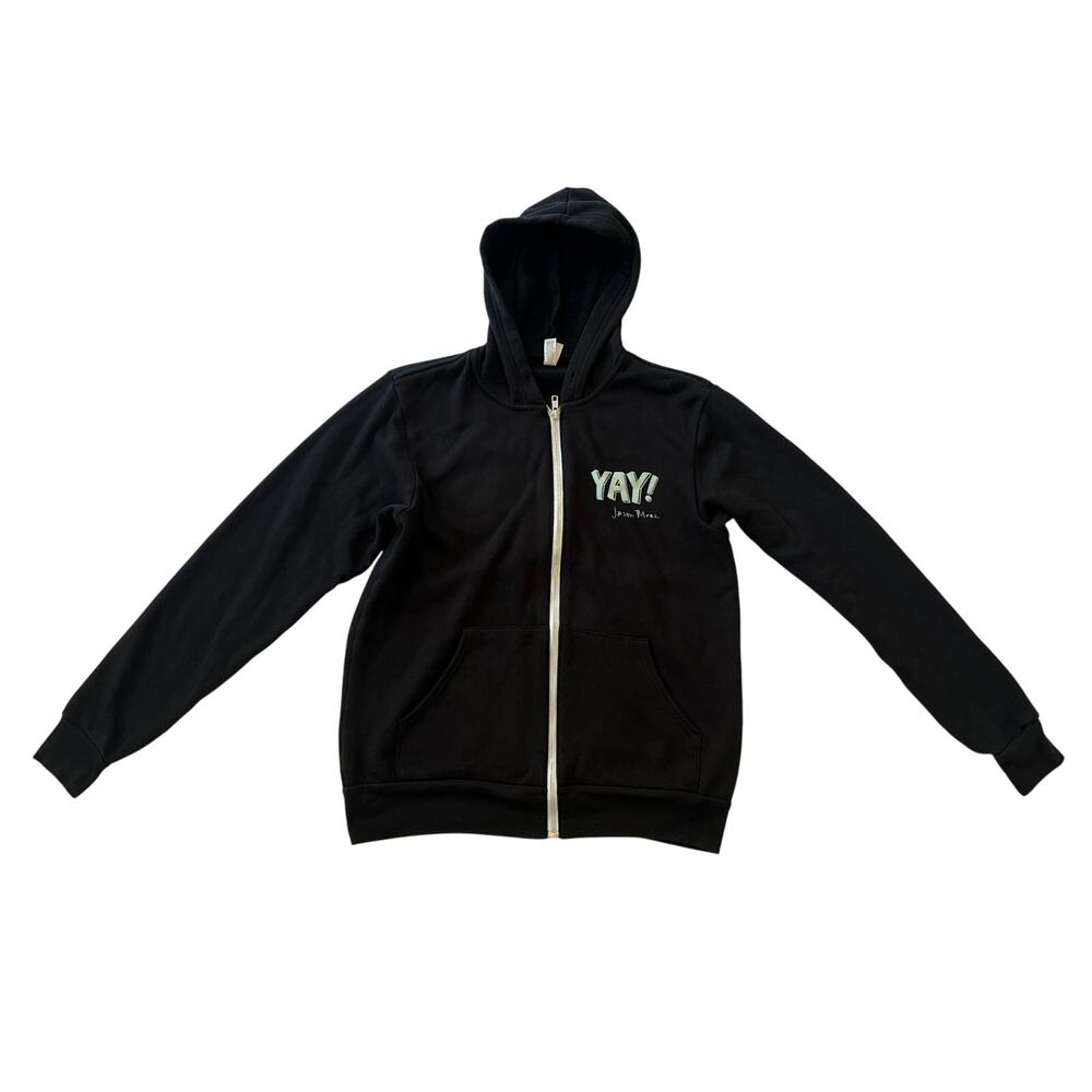Yay! Tour Jason Mraz Concert Black Zip Up Jacket Size Medium